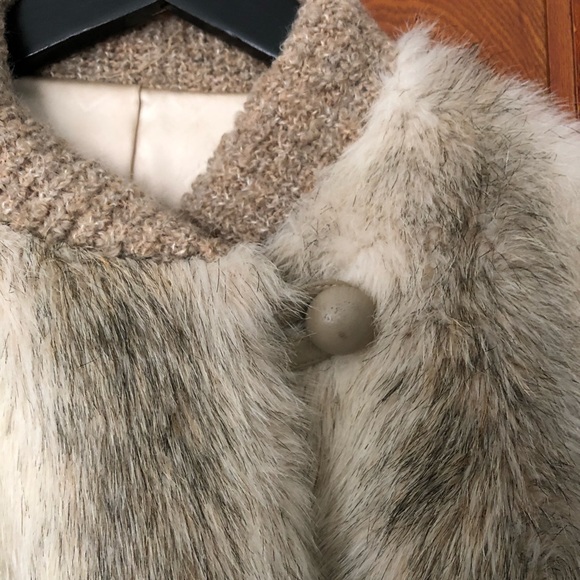 Vintage Designer Dubrowsky & Perlbinder Faux Fur Sweater Jacket - Picture 2 of 13